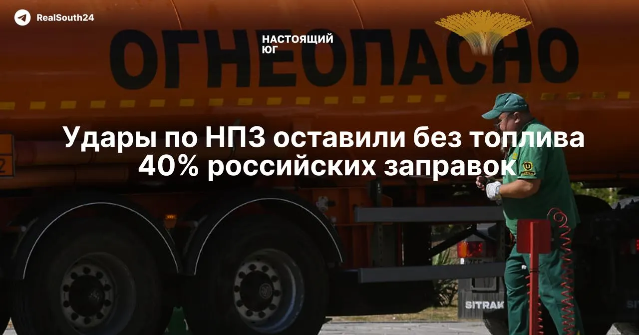 Удар по нефтеперерабатывающей инфраструктуре лишил независимые автозаправки стабильных поставок: рынок потерял десятки процентов перерабатывающих мощностей, топливо подорожало, а работники портов требуют повышения зарплат.
