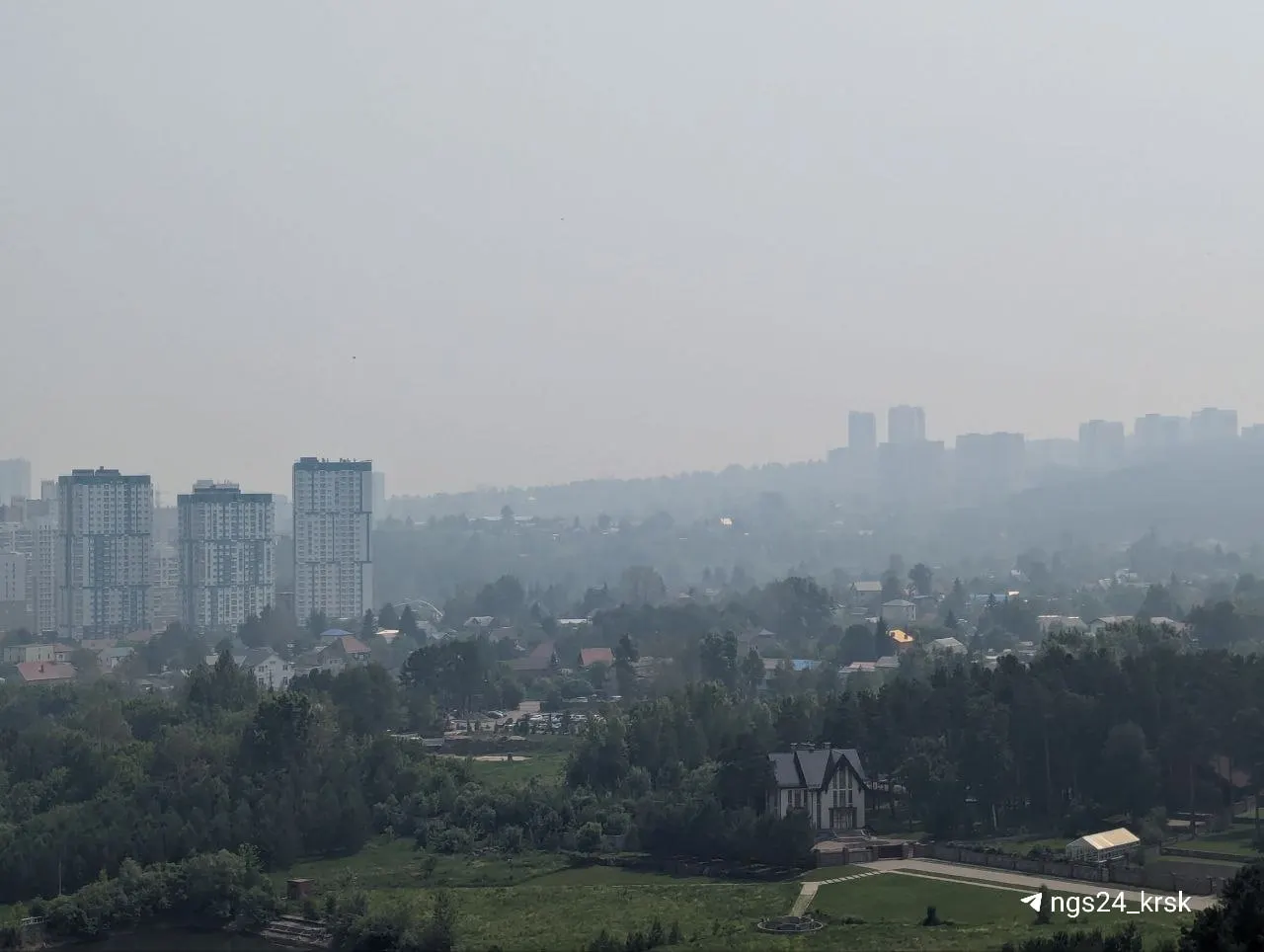 В&nbsp;Красноярске введён режим НМУ&nbsp;из‑за&nbsp;запаха гари