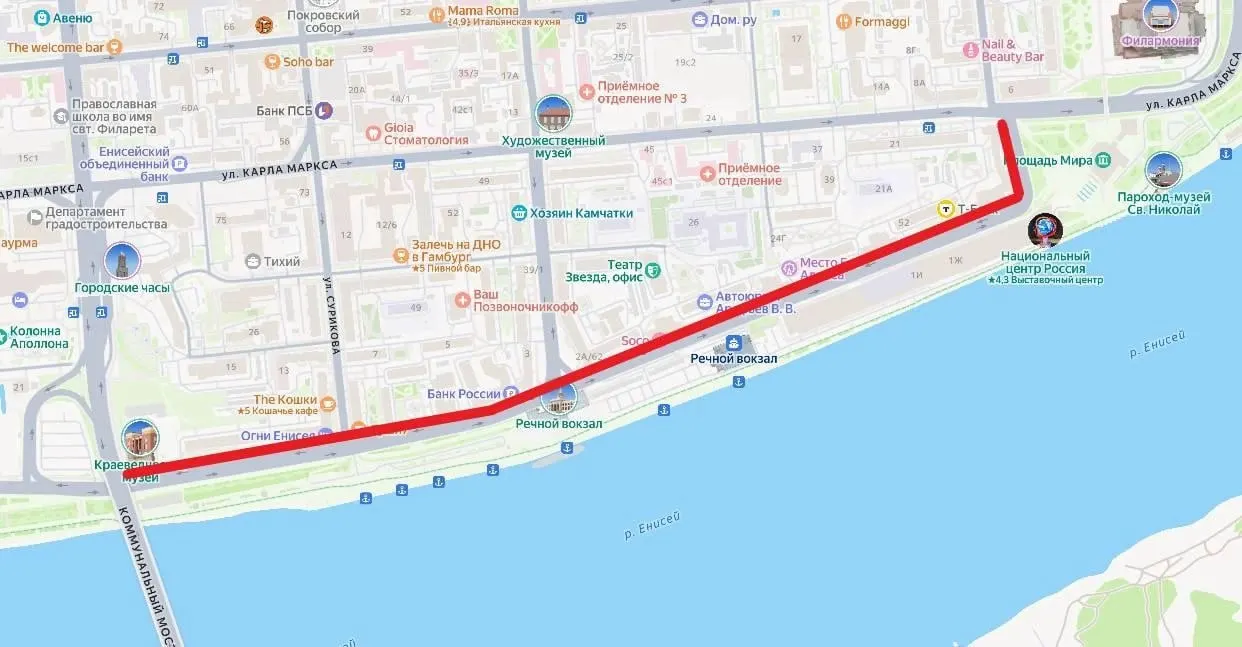 На участке от Коммунального моста до улицы Карла Маркса вводят постоянный запрет левых поворотов — расчёты показывают рост пропускной способности и снижение заторов более чем на 30%.