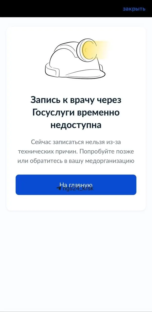 Граждане Красноярска сталкиваются с трудностями записи к врачу через Госуслуги; в поликлиниках отмечаются сбои в доступе к истории болезни и анализам.