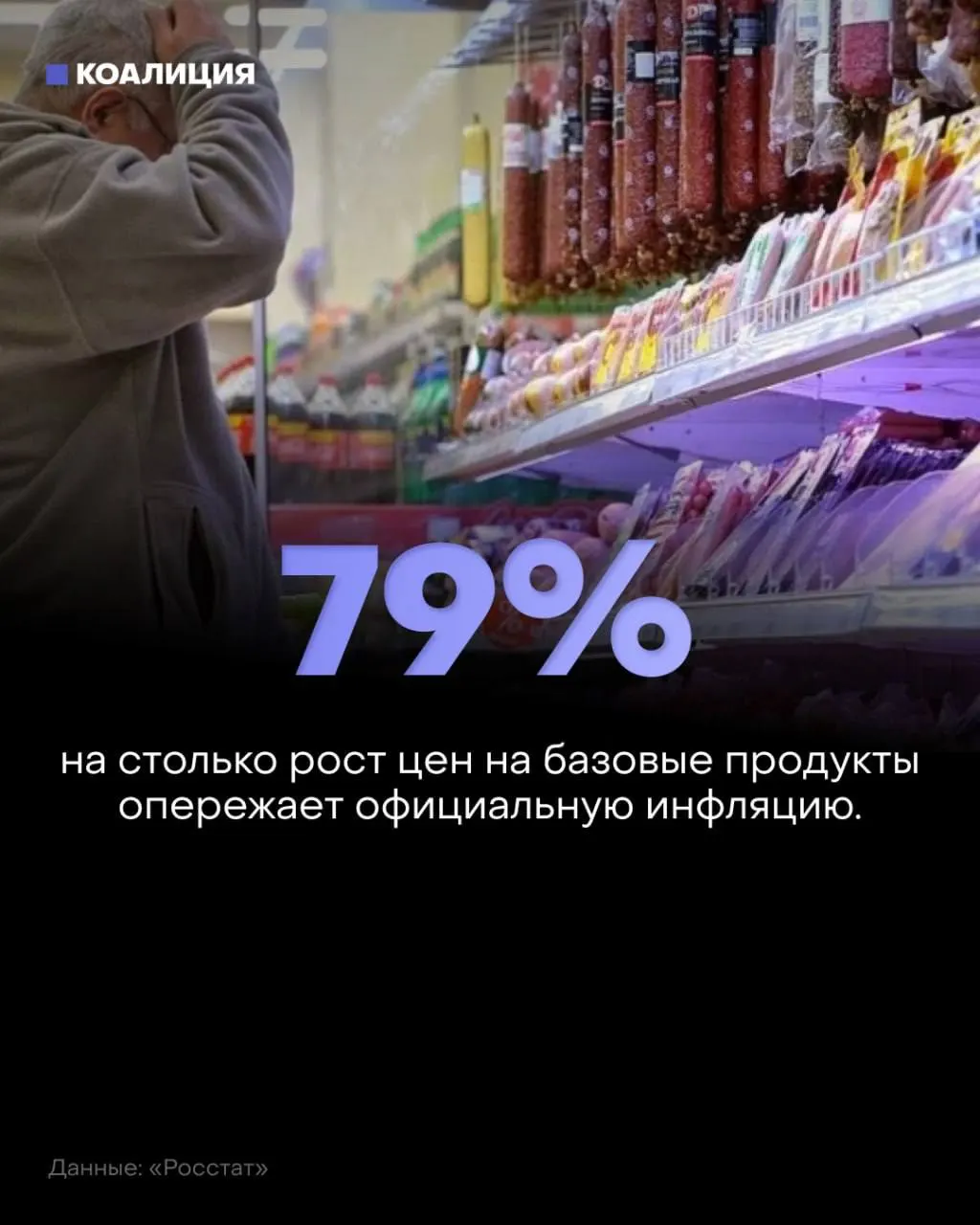 За январь–июль базовый набор продуктов вырос на 8,5% при инфляции около 4,8%. Еда занимает почти 40% расходов, люди экономят на покупках возле дома.