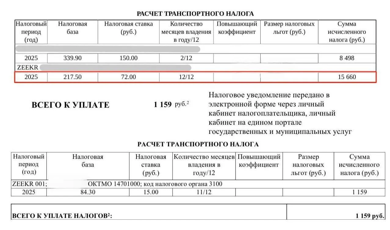 Во многих регионах до конца 2027 года ставка транспортного налога для электромобилей была нулевой. Однако владельцы продолжают получать уведомления об начислениях.