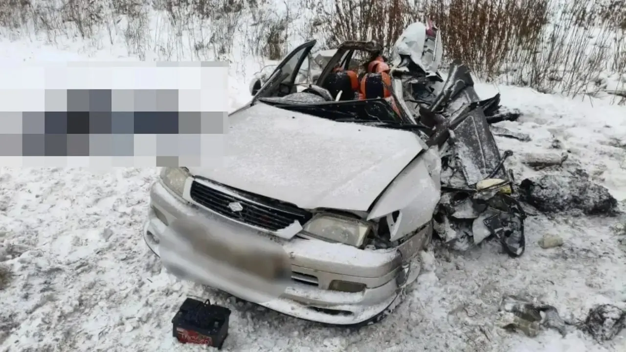На трассе Р-255 под Ачинском произошло ДТП с участием легкового автомобиля и большегруза. Погибли двое пассажиров, водитель в тяжёлом состоянии. Дорога на участке была заснежена.